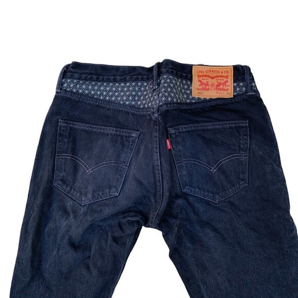 Rare Levis Jeans Size 31 Black Starflower - Picture 6 of 8